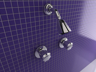 ducha violeta