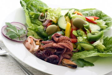 Meeresfrüchte Salat