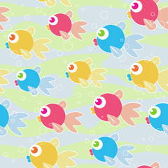 Colorful Fish Seamless Design