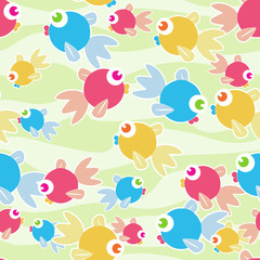 Frenzy Fish Seamless Design