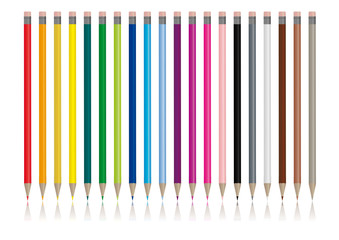 Color pencils - Vector image