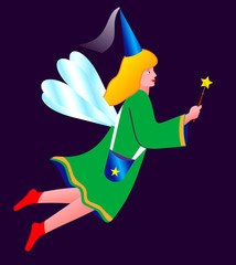 Fairy-tale fairy girl