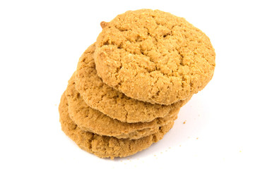 Pile of oatmeal cookies