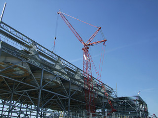 construction of ACC (air condenser) at new power plant