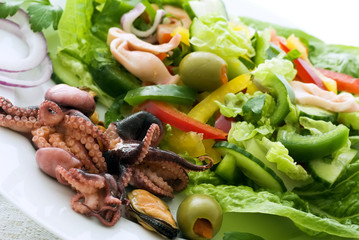 Meeresfrüchte Salat
