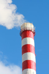 Striped flue of chemical plant