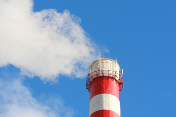 Striped flue of chemical plant