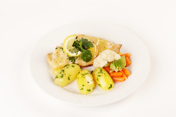 Rotbarschfilet mit Kartoffeln