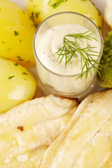 Schollenfilet mit Kartoffeln