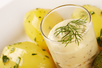 Schollenfilet mit Kartoffeln