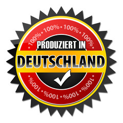 Produziert in Deutschland Button