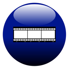 boule 3D bleu film photo