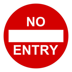 no entry sign
