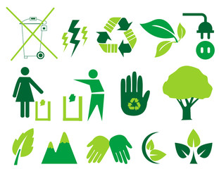 Vector environmental icons and design elements