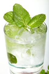 Mint ice vodka