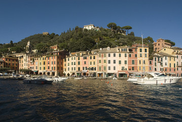 view of Portofino,Liguria,Italy