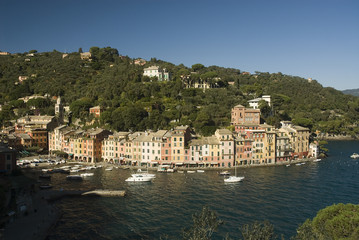 Fototapeta na wymiar Widok Portofino, Liguria, Włochy