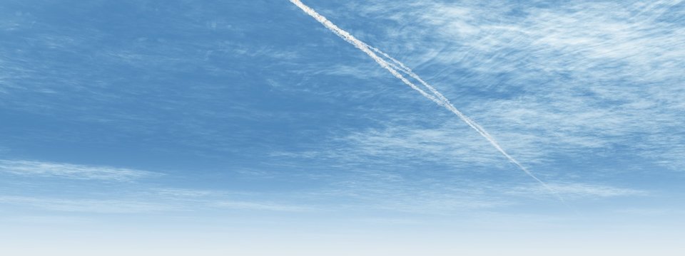 high resolution 3d blue sky background with white clouds