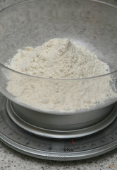Flour on Weighing Scales