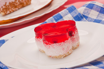 fancy cake with cranberry