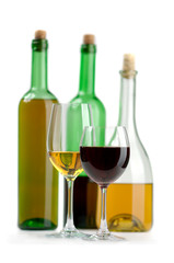 White and red wine