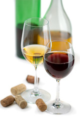 White and red wine