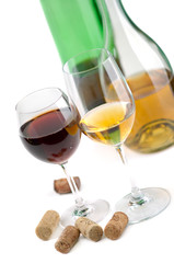 White and red wine