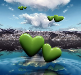 corazones verdes © juanjo