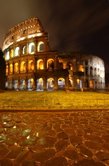 Colosseo at night, Rome, Italy
