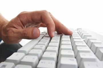 hands typing