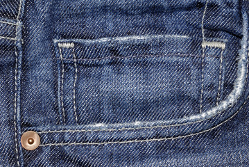 Blue jean pocket macro