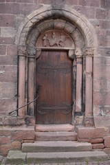 Porte- église romane Sainte-Foy - Sélestat (Alsace)