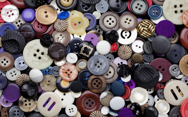 Variety of Buttons Background