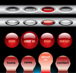 Editable website buttons