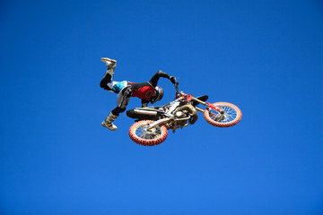 extreme jump in motocross