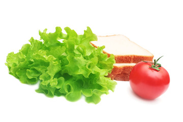 Sandwich ingredients.