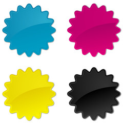 CMYK badges