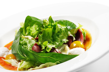 Duck Breast Salad with Red Chaud-Froid Sauce