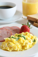 Breakfast - Scrambled Eggs & Coffee