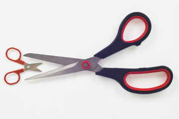 different sizes scissors ready to cut