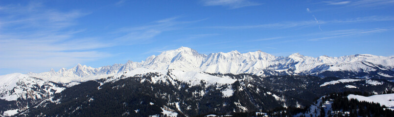Naklejka premium Massif du Mont-Blanc