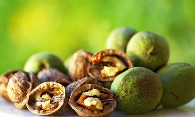 Fruit of Autumn: walnuts.