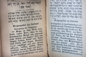 Naklejka premium German and Hebrew Prayerbook