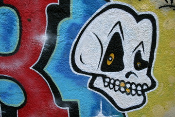 graffiti,tag,rap,art, peinture, rubain, urbaine,,tête,mort