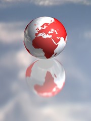 red globe illustration