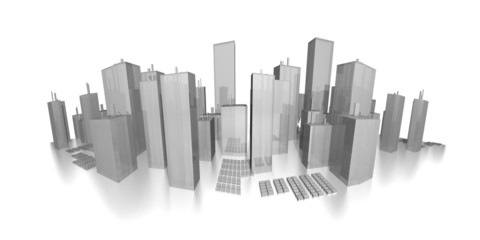 panorama cityscape - skyline