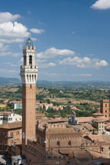 Obraz premium The Torre del Mangia, Sienna
