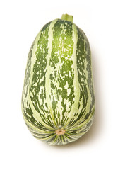 Whole marrow isolated on a white studio background.