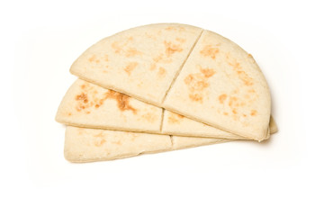 Potato cakes isolated on a white studio background.