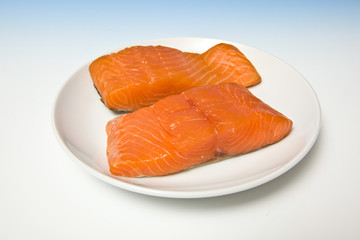 Smoked salmon pieces